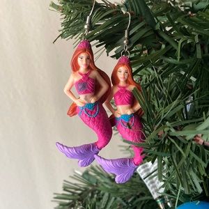 Barbie mermaid earrings